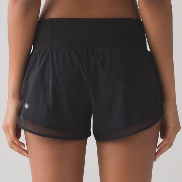 LULULEMON MIND OVER MILES BLACK 3.5 INSEAM LOW RISE SHORT SIZE 2 - Picture 14 of 14